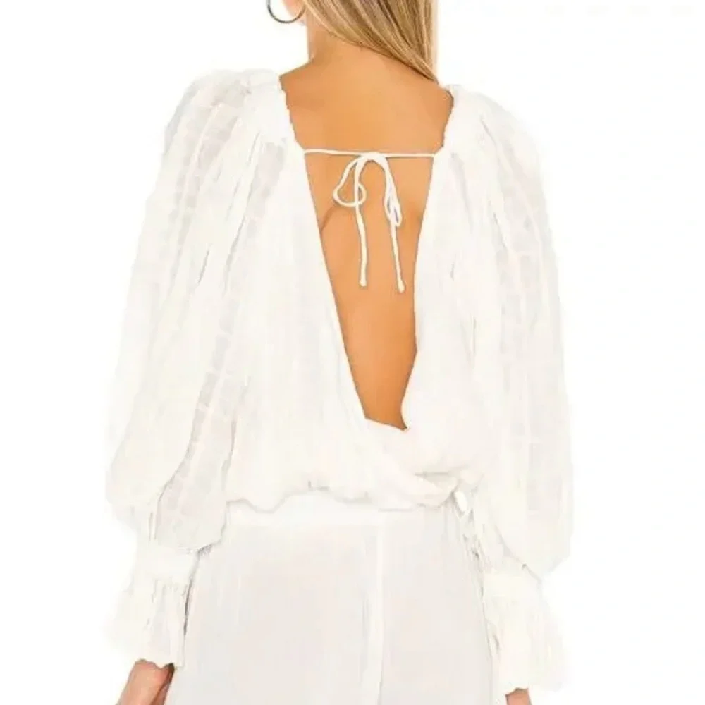 Free People x Revolve Kylie Boho Top In White Size XS